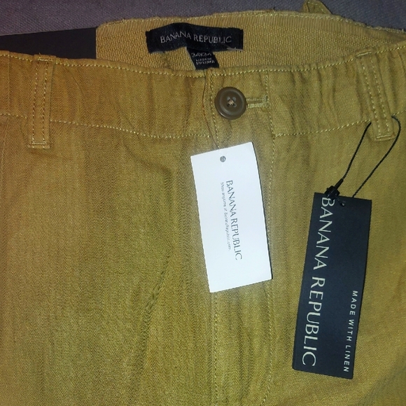 Banana Republic Other - Nwt! funky embroidered utility cargo pants. linen / cotton blend. high vibes.
